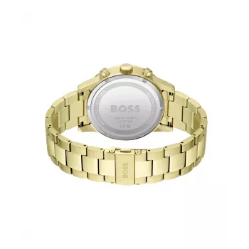 BOSS miesten kello 1513923 (46 mm) - sininen kellotaulu, ruostumaton teräskronografi