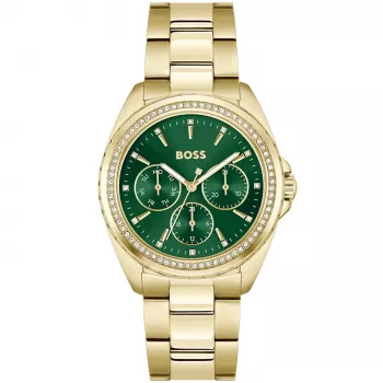 BOSS naisten kello 1502714 kvartsi analoginen kello 38 mm ruostumaton teräs hopea