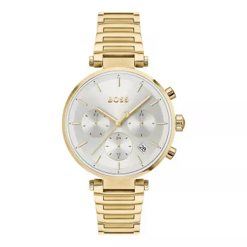 BOSS naisten kello 1502775 kvartsi analoginen 36mm ruostumaton teräs mesh hopea