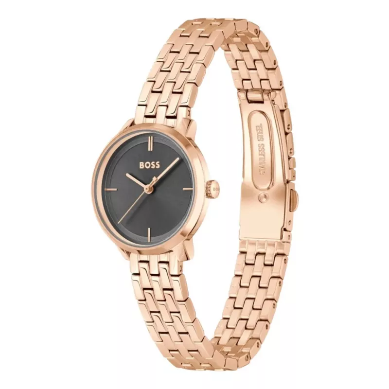 BOSS naisten kello 1502820 kvartsikello 28 mm ruostumaton teräs mesh hopea