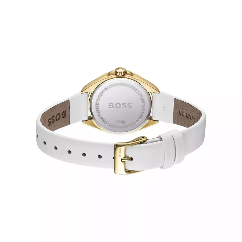 BOSS naisten Purity 1502619 kvartsi analoginen kello 39 mm hopea ruostumaton teräs mesh