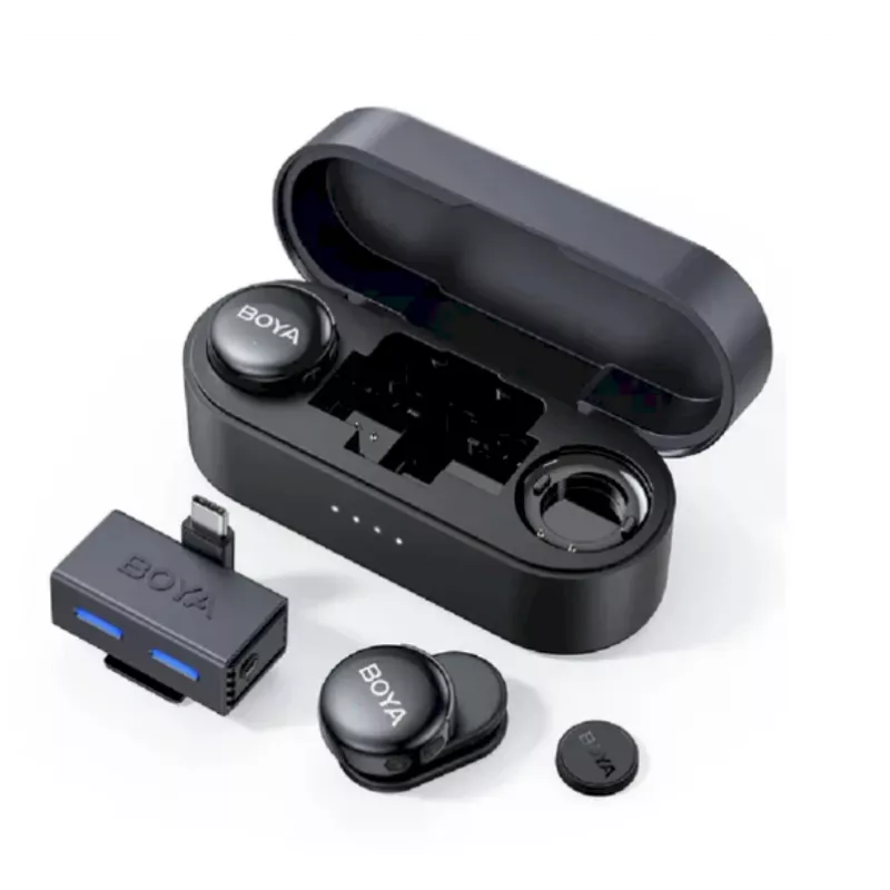 BOYA BOYALINK 3-02 langaton mikrofonijärjestelmä 2,4GHz USB-C - musta