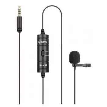 BOYA BY-M1S ympärisuuntaava lavalier-mikrofoni, 3,5 mm liitäntä, musta