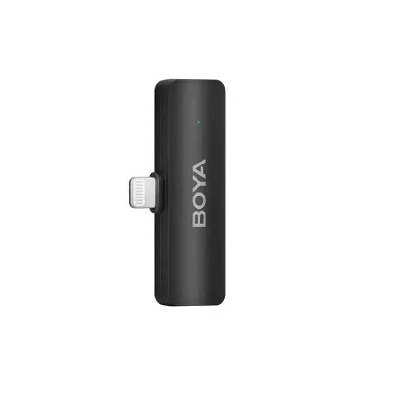 BOYA BY-V4D langaton mikrofonijärjestelmä 4 lähettimellä ja 1 Lightning-vastaanottimella (musta)
