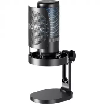 BOYA K3 langallinen kondensaattorimikrofoni, ympärisuuntaava, kohinanvaimennus, reaaliaikainen seuranta, USB Type-C, musta