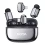 Boya mini 2-01 langaton mikrofoni Lightning/USB-C, kuunhopea (BOYA mini 2-01-Space Gray)