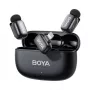 BOYA Mini 2-03 langaton mikrofonijärjestelmä 2,4GHz, tekoälypohjainen kohinanvaimennus, 2 lähetintä + 1 Lightning-vastaanotin, musta