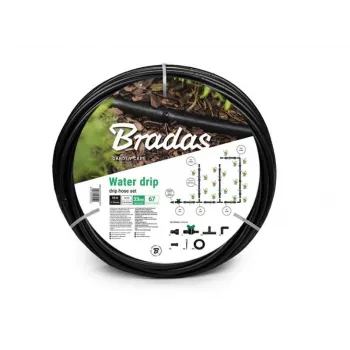 Bradas DSWWM50-SET1 puutarhaletkusetti 50 m, 1/2 tuuma, 3-kerroksinen PVC pikaliittimillä, suihkusuuttimella ja hanasovittimella