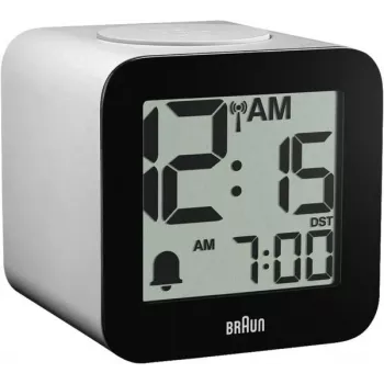 Braun BC 25 WP-DCF valkoinen radio-ohjattu herätyskello puhetoistolla (60076)