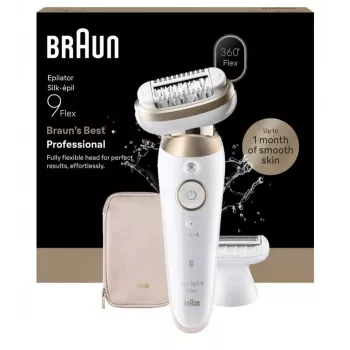Braun Silk-épil 9 Flex 9-030 -epilaattori, kulta, valkoinen