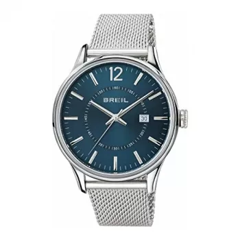 BREIL TW1560 miesten kvartsikello 44 mm musta kellotaulu nahkaranneke