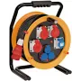 Brennenstuhl 1319110010 kaapelikela 40m H07RN-F 3G2.5 IP44 4x Schuko musta/oranssi
