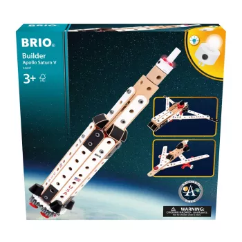 BRIO Builder NASA Apollo Saturn V rakennussarja, 34 osaa, 3 vuodesta