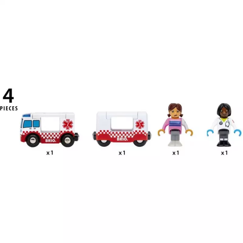 BRIO World ambulanssi leikkiauto