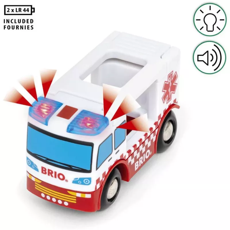 BRIO World ambulanssi leikkiauto