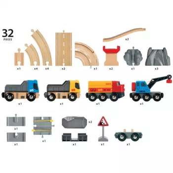 BRIO World Tiet & kiskot kivenlastaussarja