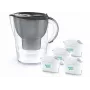 Brita Marella+ vedensuodatinkannu 4 Maxtra Pro Power -patruunalla, 2,4L, grafiitti