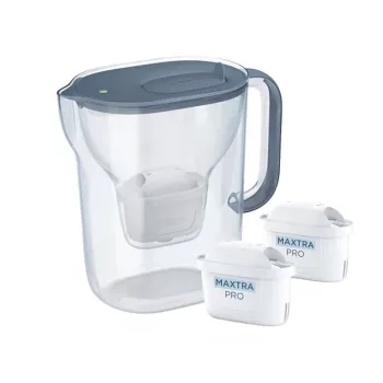 Brita Style Essential+ vesisuodatinkannu 2 MaxtraPro PP -patruunalla (2,4 l, tummansininen)