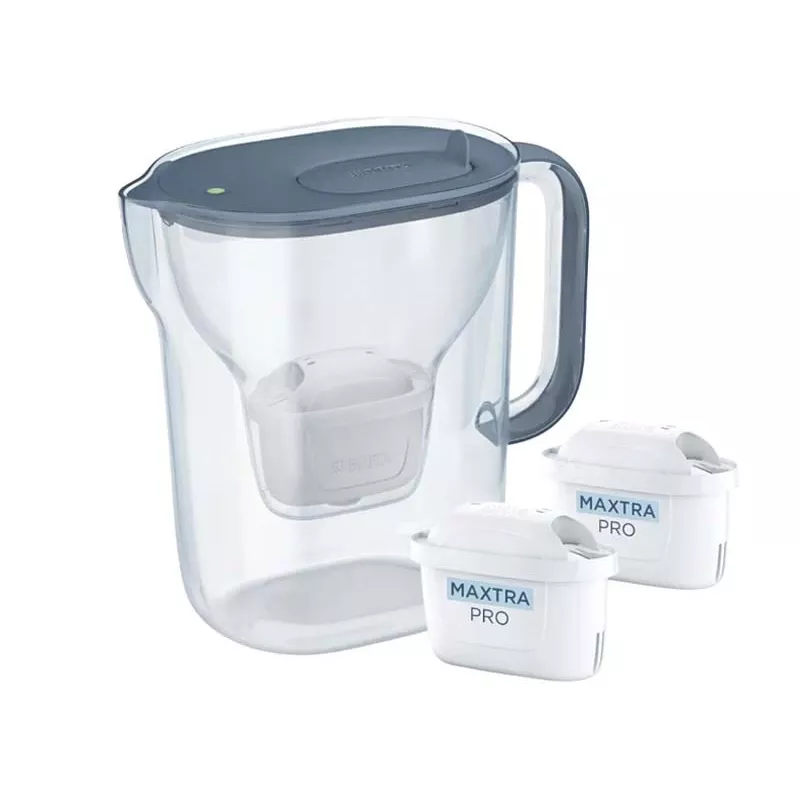 Brita Style Essential+ vesisuodatinkannu 2 MaxtraPro PP -patruunalla (2,4 l, tummansininen)