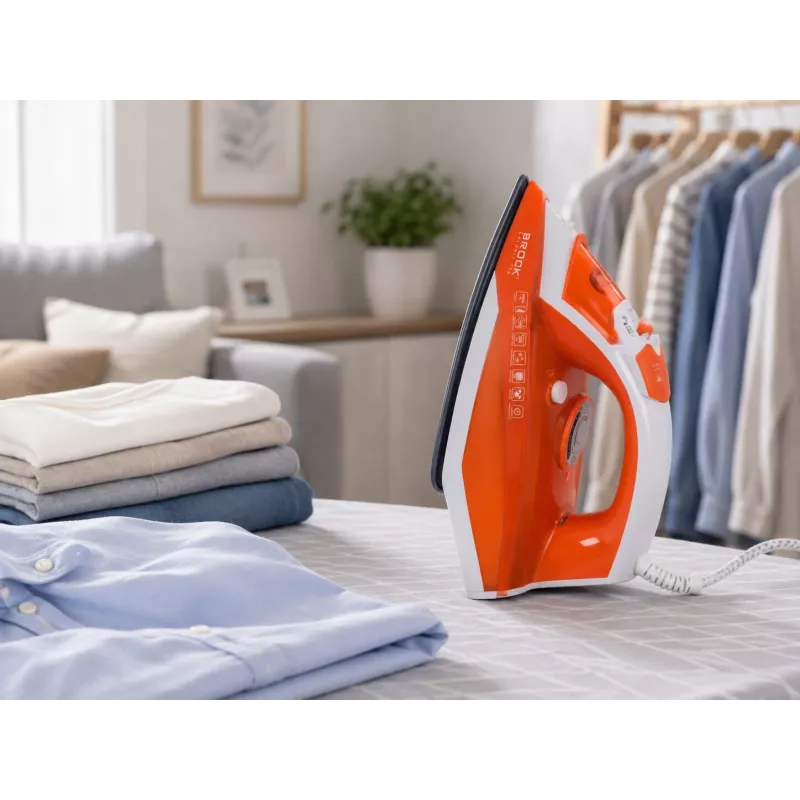 Brock BSI 5503 OR höyrysilitysrauta 2600W keraaminen silityspohja oranssi
