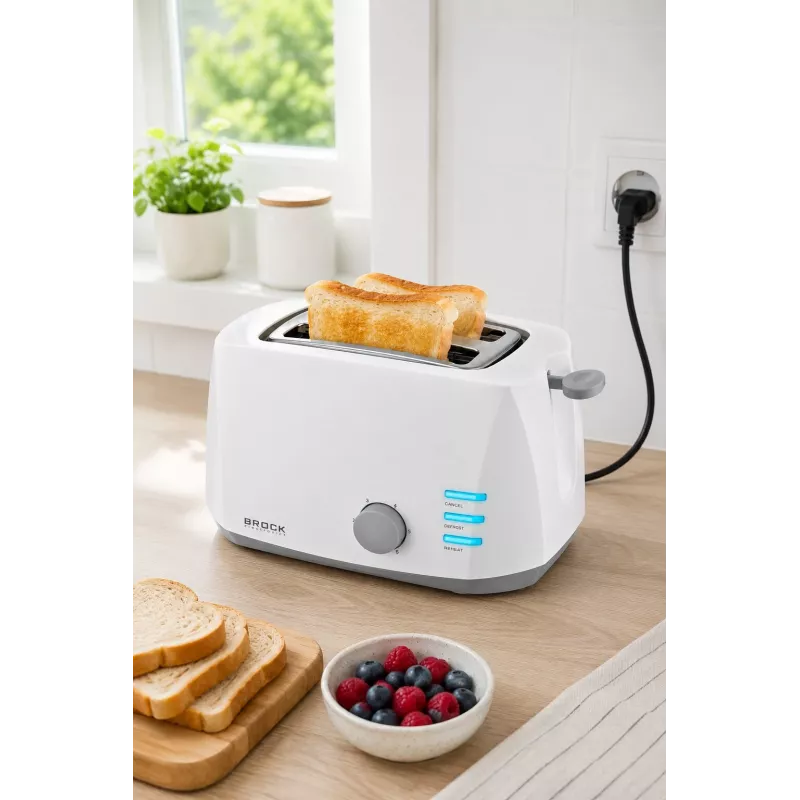 Brock BT 1002 WH leivänpaahdin 800W, valkoinen