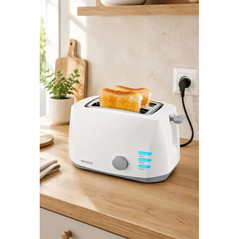 Brock BT 1002 WH leivänpaahdin 800W, valkoinen