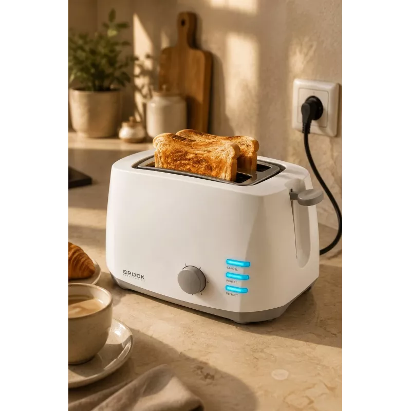 Brock BT 1002 WH leivänpaahdin 800W, valkoinen