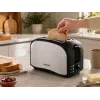 Brock BT 1003 SS leivänpaahdin 800W, musta/ruostumaton teräs