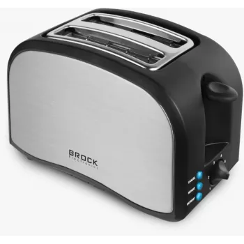 Brock BT 1003 SS leivänpaahdin 800W, musta/ruostumaton teräs