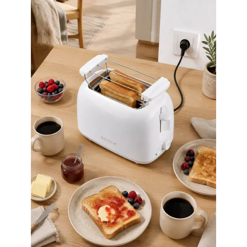 Brock BT 1008 WH 2 viipaleen leivänpaahdin 750W valkoinen