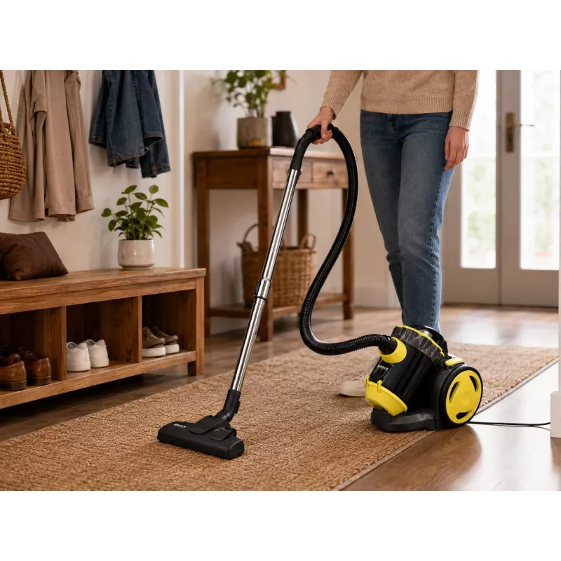 Brock BVC 8056 YT Cyclone pölypussiton pölynimuri 800W musta/keltainen