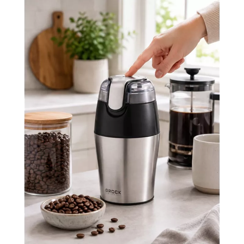 Brock CG 4050 SS kahvimylly, 150 W, teräs