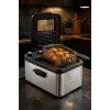 Brock DF 3001 SS rasvakeitin 3,2L 2200W musta/ruostumaton teräs