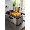 Brock DF 3001 SS rasvakeitin 3,2L 2200W musta/ruostumaton teräs
