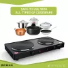 Brock EP 200 BK Kaksilevyinen sähkökeitin, 2500 W, musta