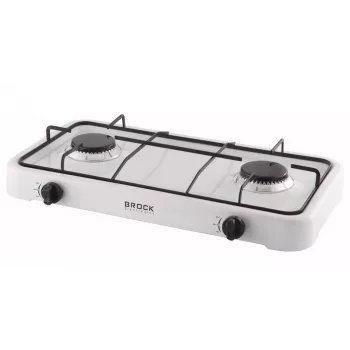 Brock GS 002 W kaksiliekkinen kaasuliesi, valkoinen