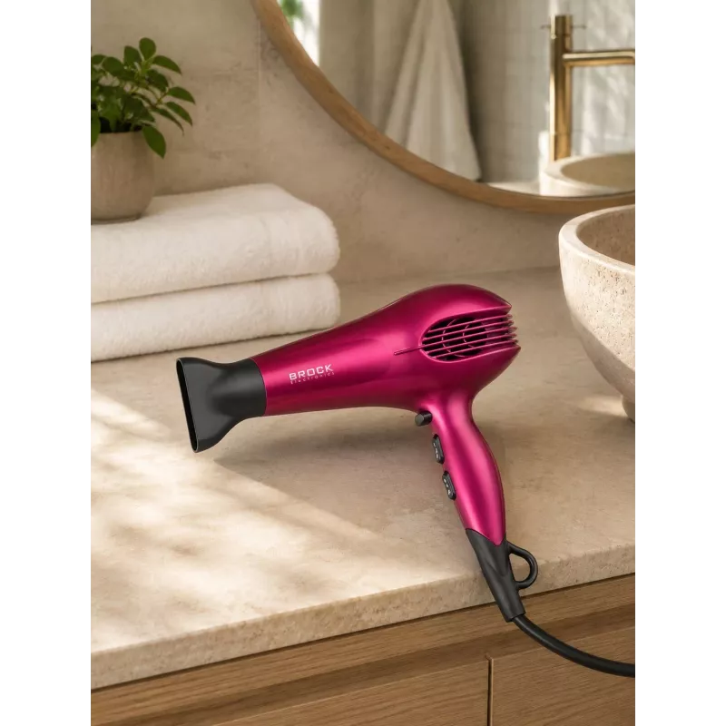 Brock HD 9501 PK hiustenkuivaaja 1800W, pinkki