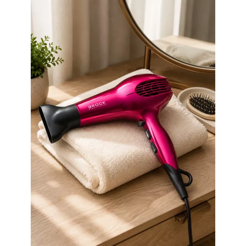 Brock HD 9501 PK hiustenkuivaaja 1800W, pinkki
