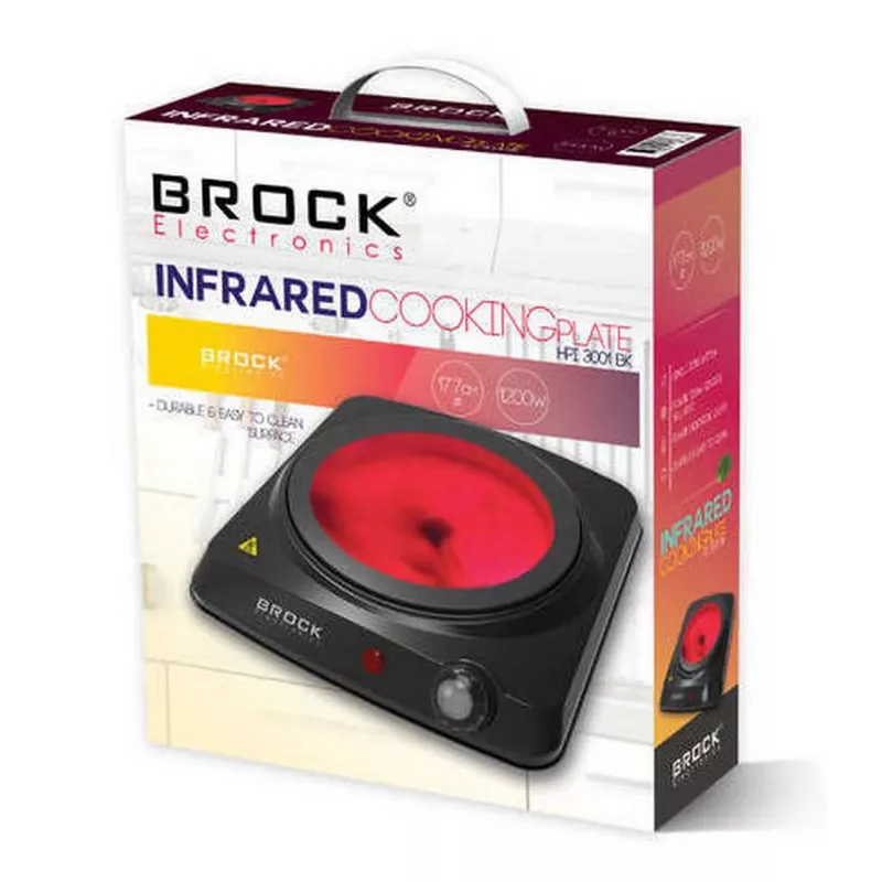 Brock HPI 3001 BK -yhden keittoalueen liesitaso 1200W, 17,7 cm, musta