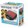 Brock SSM 6004 RD 4-in-1 voileipä-/pähkinä-/vohvelirauta ja grilli 750 W, punainen