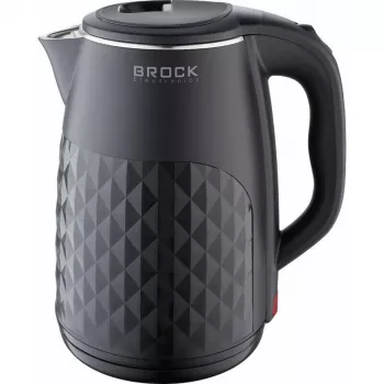 Brock WK 0618 BK sähköinen vedenkeitin kaksiseinärakenteella 1,8L 1500W, musta