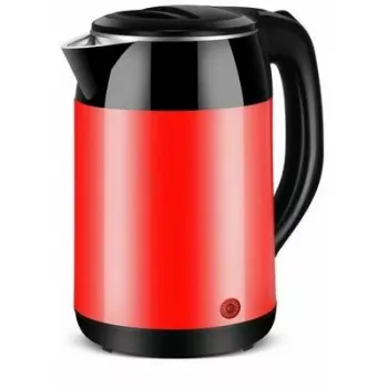 Brock WK 5522 RD sähköinen vedenkeitin 1,8L 1500W musta/punainen 360° jalustalla