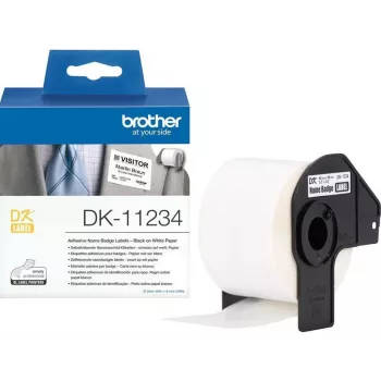 Brother DK-11234 esileikattu valkoinen paperitarrarulla – 60mm x 86mm, 600 tarraa, pysyvä liima, suoratermotulostus, QL-sarjalle