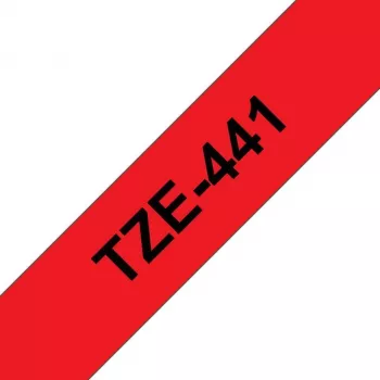 Brother TZe-441 laminoitu merkintänauha 18 mm punainen mustalla 8 m