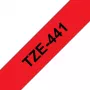 Brother TZe-441 laminoitu merkintänauha 18 mm punainen mustalla 8 m
