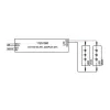 Brumberg 17251000 LED-ajuri DALI suorakaide valkoinen 80W 230V 24V