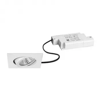Brumberg 39365073 LED-upotusvalaisinsarja BB05 neliö valkoinen 3000K 6W 230V vaihehimmennettävä kääntyvä