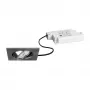 BRUMBERG 39365153 LED-upotusvalaisinsarja BB05 neliö nikkeli matta 6W 230V vaihe- ja katkaisuhimmennettävä 3000K 450lm 38° kääntyvä