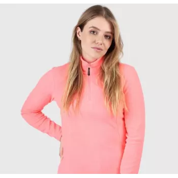 Brunotti Mini-R naisten mikrofleece half-zip-pusero koralli M