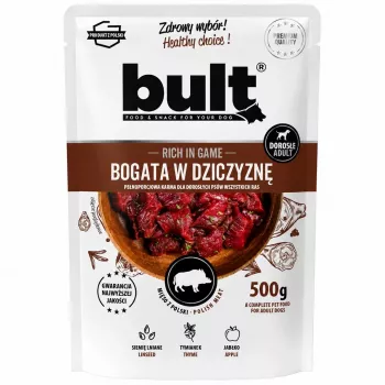 BULT hirvenpatee märkäruoka koirille pussissa 500g